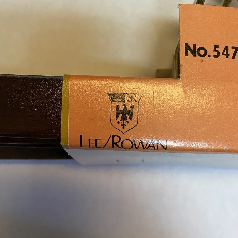 Vintage Lee Rowan Skirt Slacks Pants Wooden Metal Clamp Hangers NOS Lot of 5